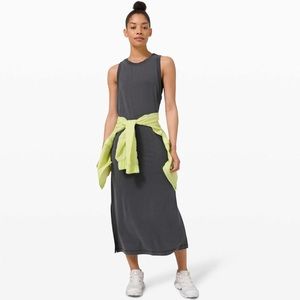 Lululemon | Ease of it All Midi Dress In Graphite Grey‎ Size 2